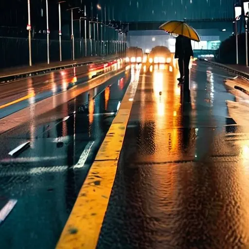 Атмосфера дождливых дорог и её романтика