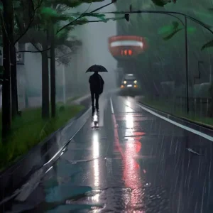Атмосфера дождливых дорог и её романтика